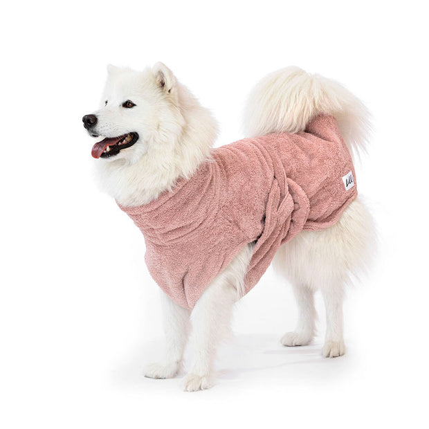 Dog Drying Coat - Pink Berry