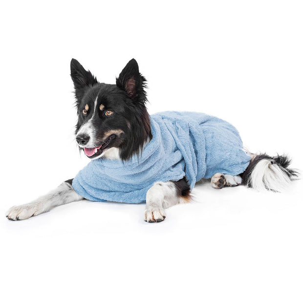Dog Drying Coat - Ocean Blue