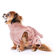 Dog Drying Coat - Pink Berry